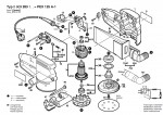 Bosch 0 603 283 103 Pex 125 A-1 Random Orbital Sander 230 V / Eu Spare Parts